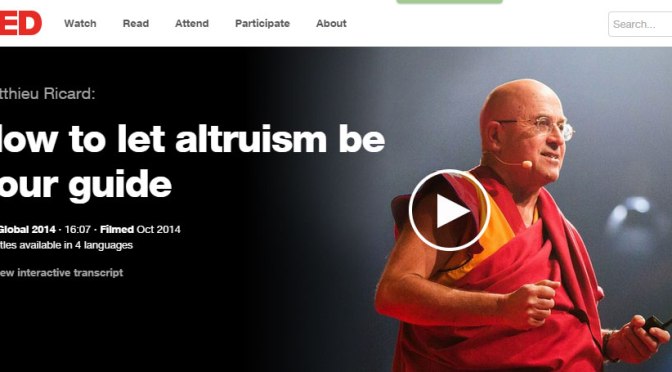Matthieu Ricard: how to let altruism be your guide